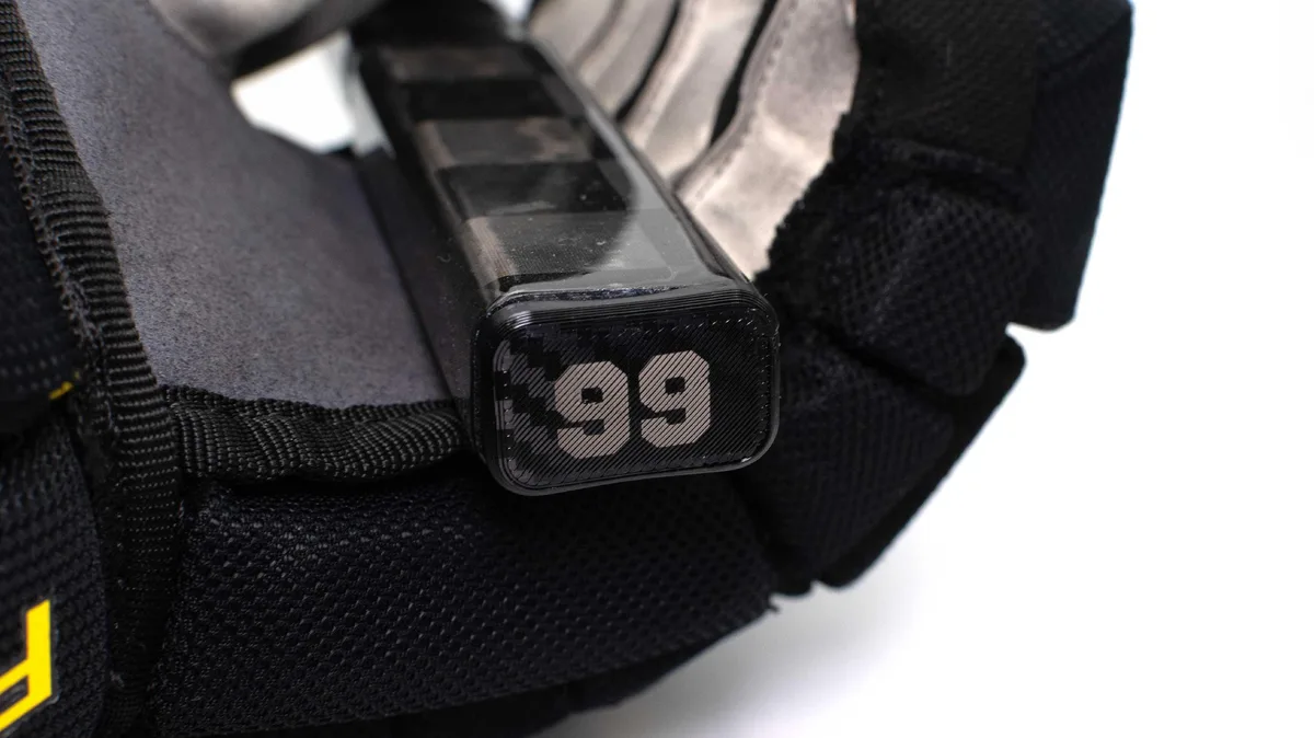 Hockey Stick End Caps in Bulk, Five Personalized Plugs