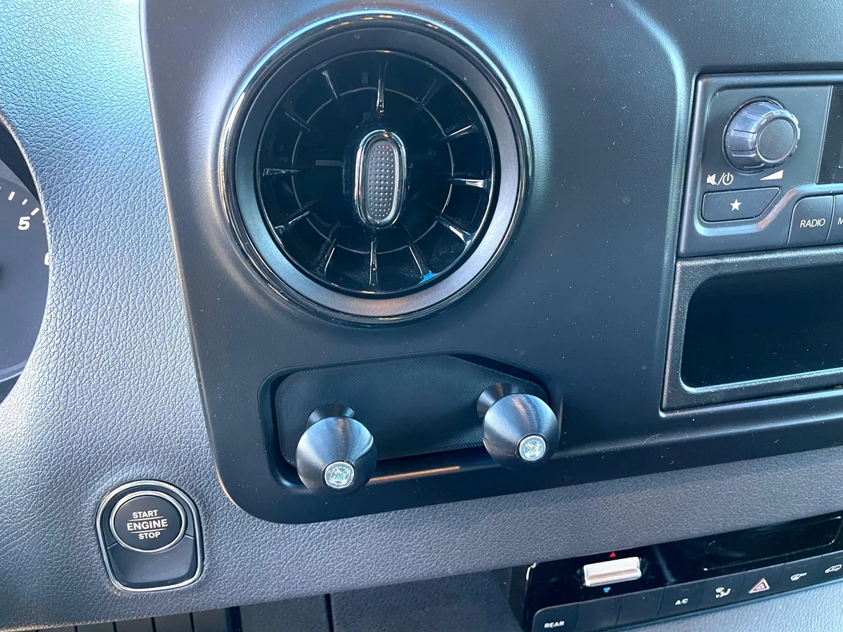Mercedes Sprinter Dash Cubby RAM Ball Mount Adapter for Phone Holders and Van Accessories