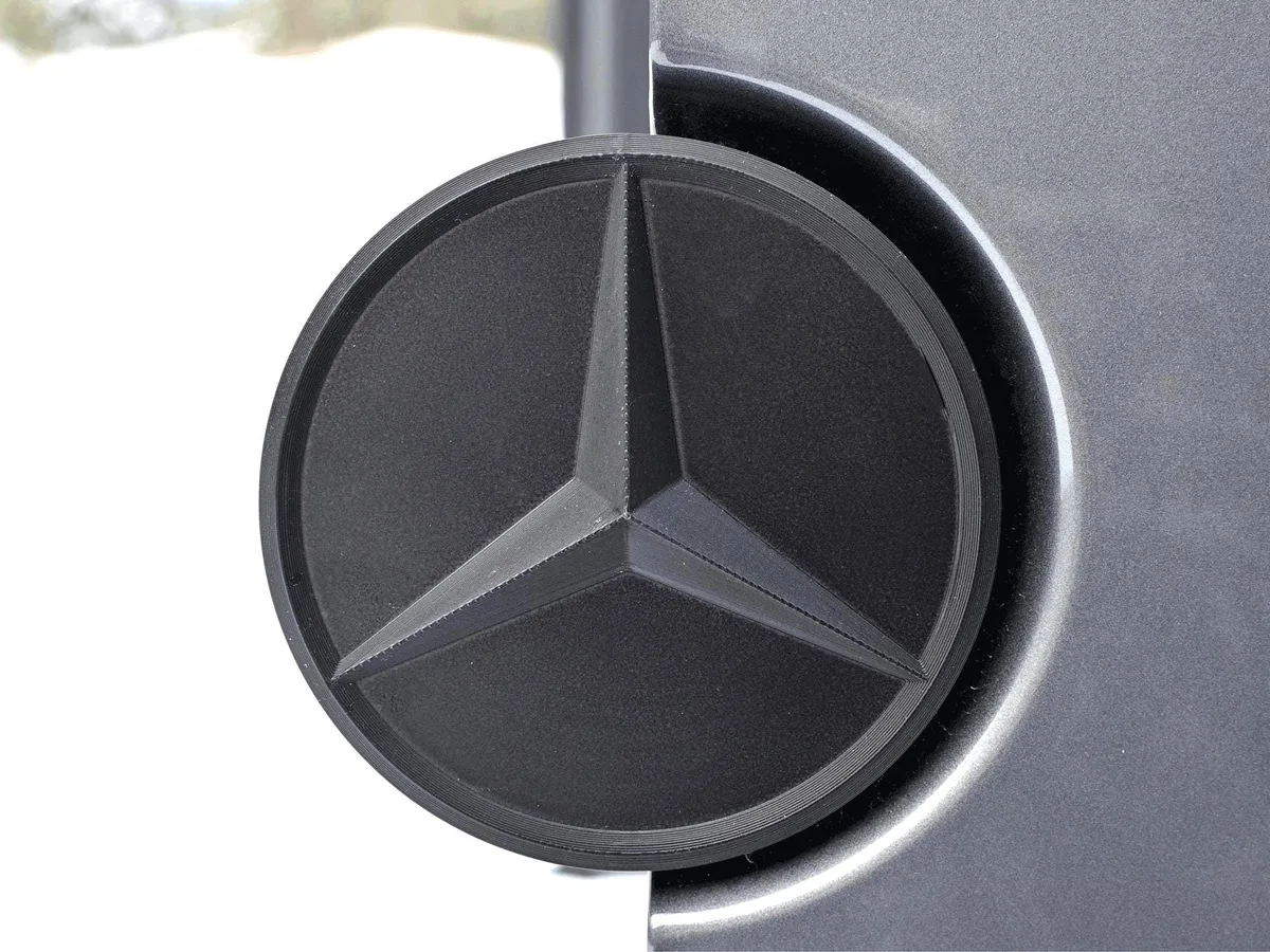 Mercedes Sprinter Van Rear Door Flat Black Star Emblem 2007+