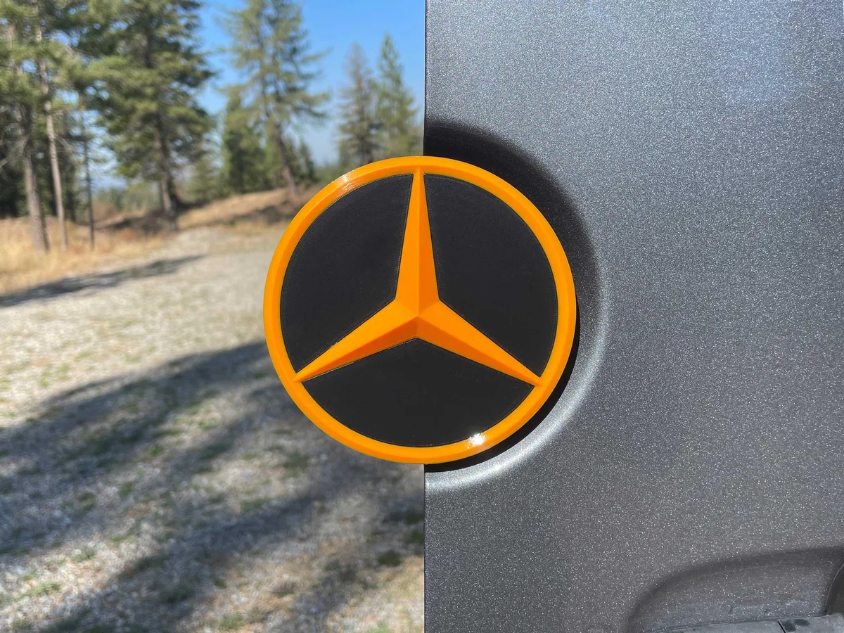 Rear Door Tailgate Mercedes-Benz Sprinter VAN 2007+ Custom Star Emblem